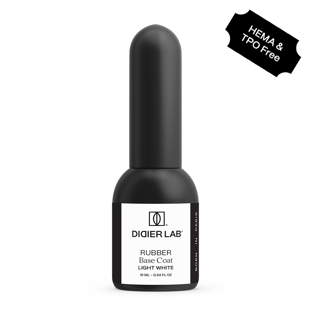 "DIDIER LAB" PODLAK RUBBER BASE COAT, LIGHT WHITE, 10ML