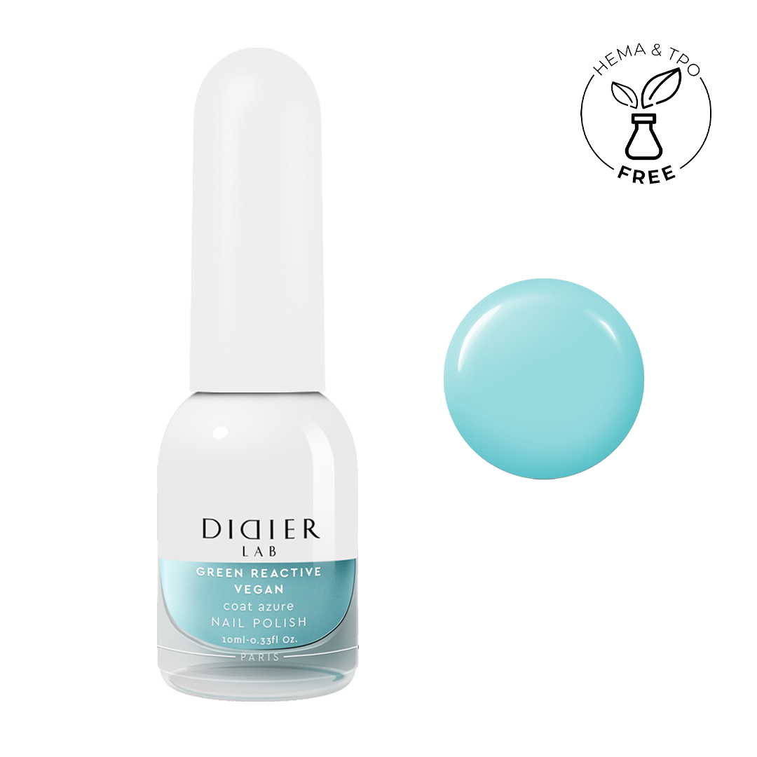Green reactive, veganski lak za nohte "Didier Lab", coat azure, 10ml