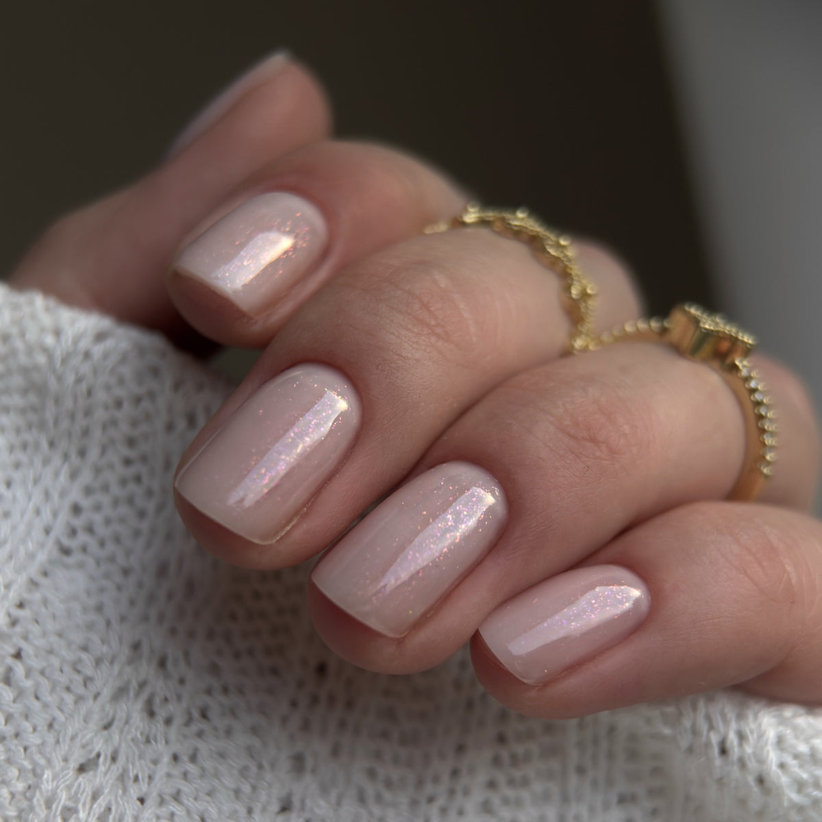 GEL LAK "DIDIER LAB", GLITTER TOP COAT, PINK, 10ML