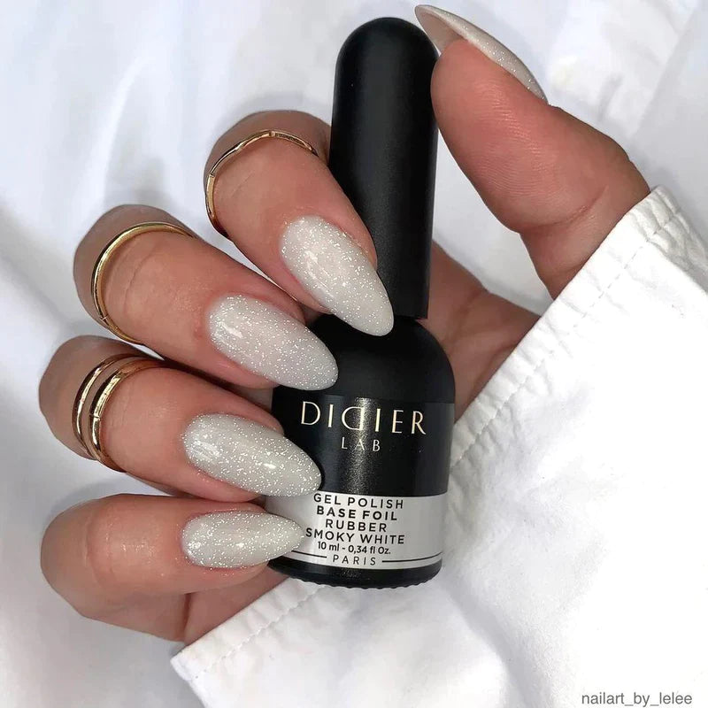 Rubber Base Foil gel lak, smoky white, 10ml
