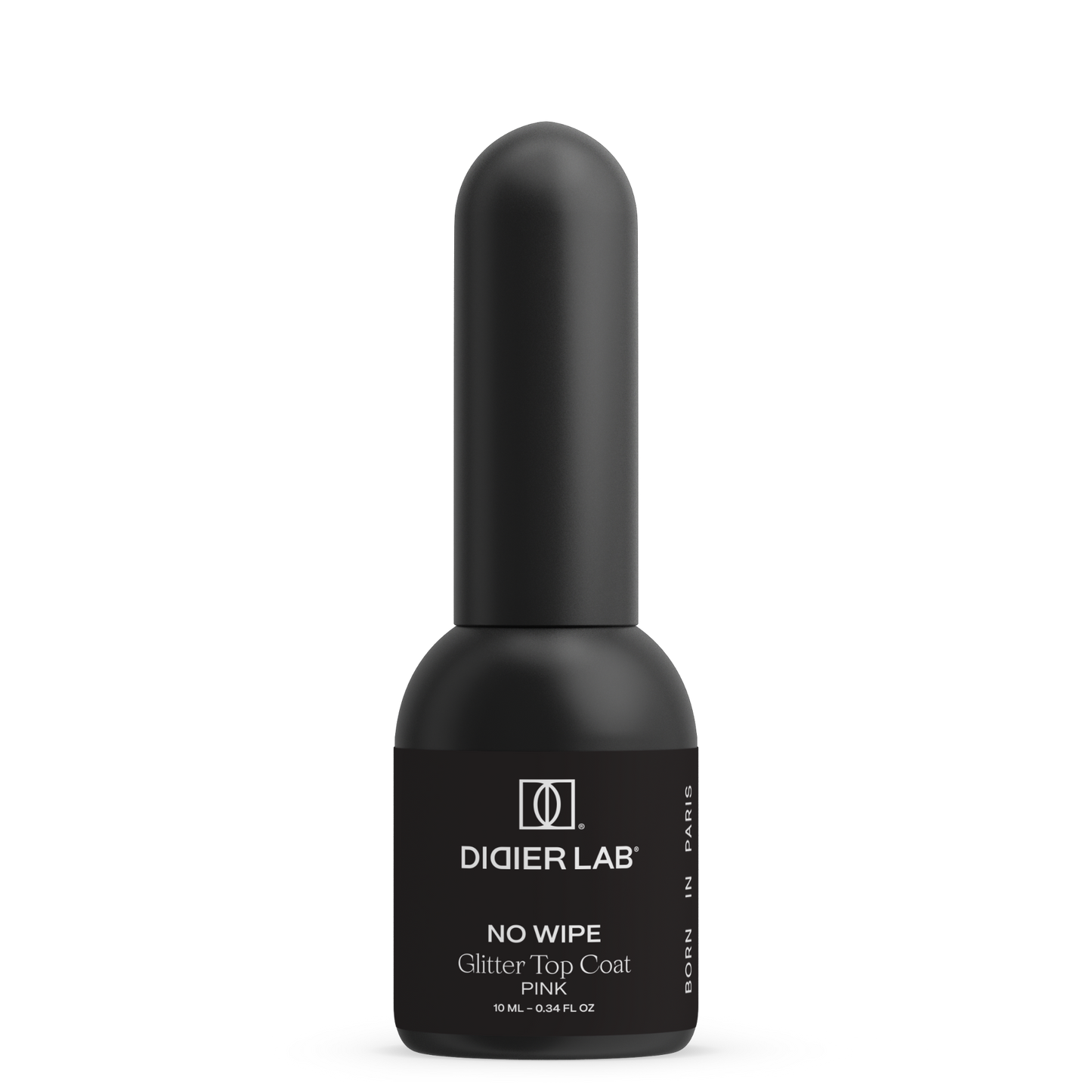 GEL LAK "DIDIER LAB", GLITTER TOP COAT, PINK, 10ML