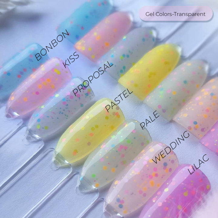GEL LAK "DIDIER LAB", CONFETTI, KISS 10 ML
