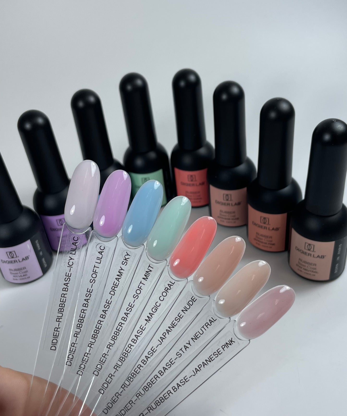 RUBBER BASE COAT, ICY LILAC, "DIDIER LAB", 10ML