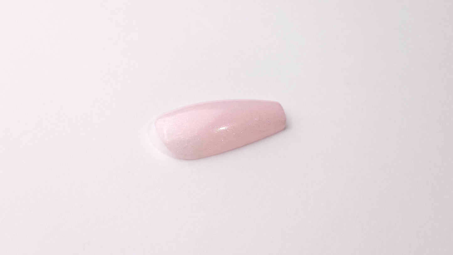 GEL LAK "DIDIER LAB", GLITTER TOP COAT, PINK, 10ML