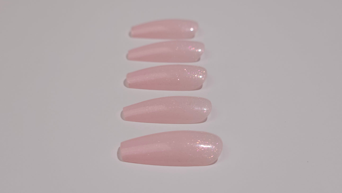 GEL LAK "DIDIER LAB", GLITTER TOP COAT, PINK, 10ML