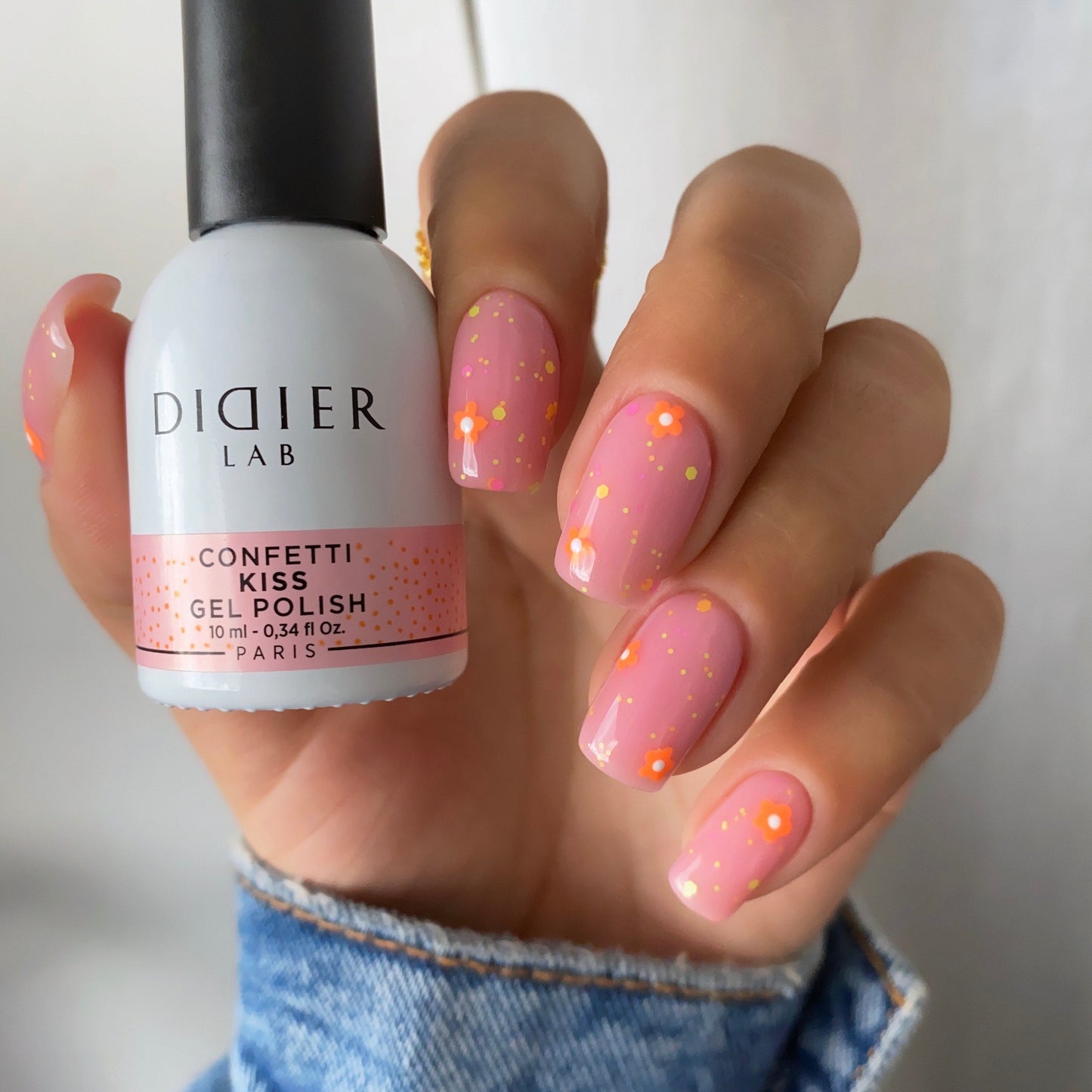 GEL LAK "DIDIER LAB", CONFETTI, KISS 10 ML