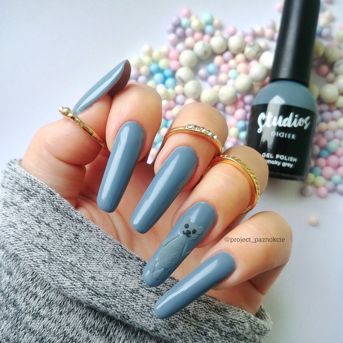 GEL LAK STUDIOS, SMOKY GREY, 8ML