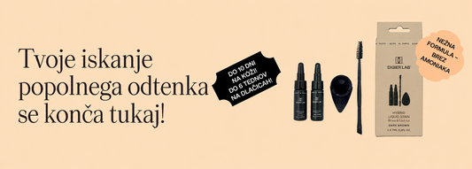 Popolno barvanje obrvi in trepalnic z novo generacijo barv Hybrid Liquid Stain