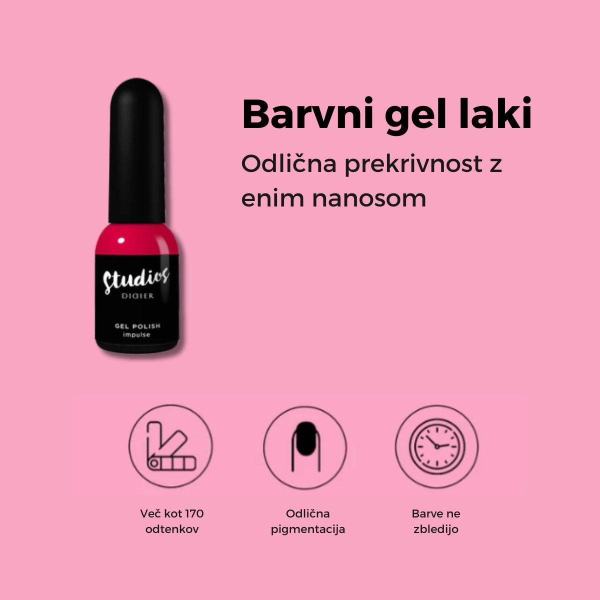 Barvni gel laki Studios