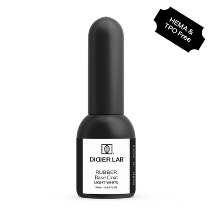 "DIDIER LAB" PODLAK RUBBER BASE COAT, LIGHT WHITE, 10ML