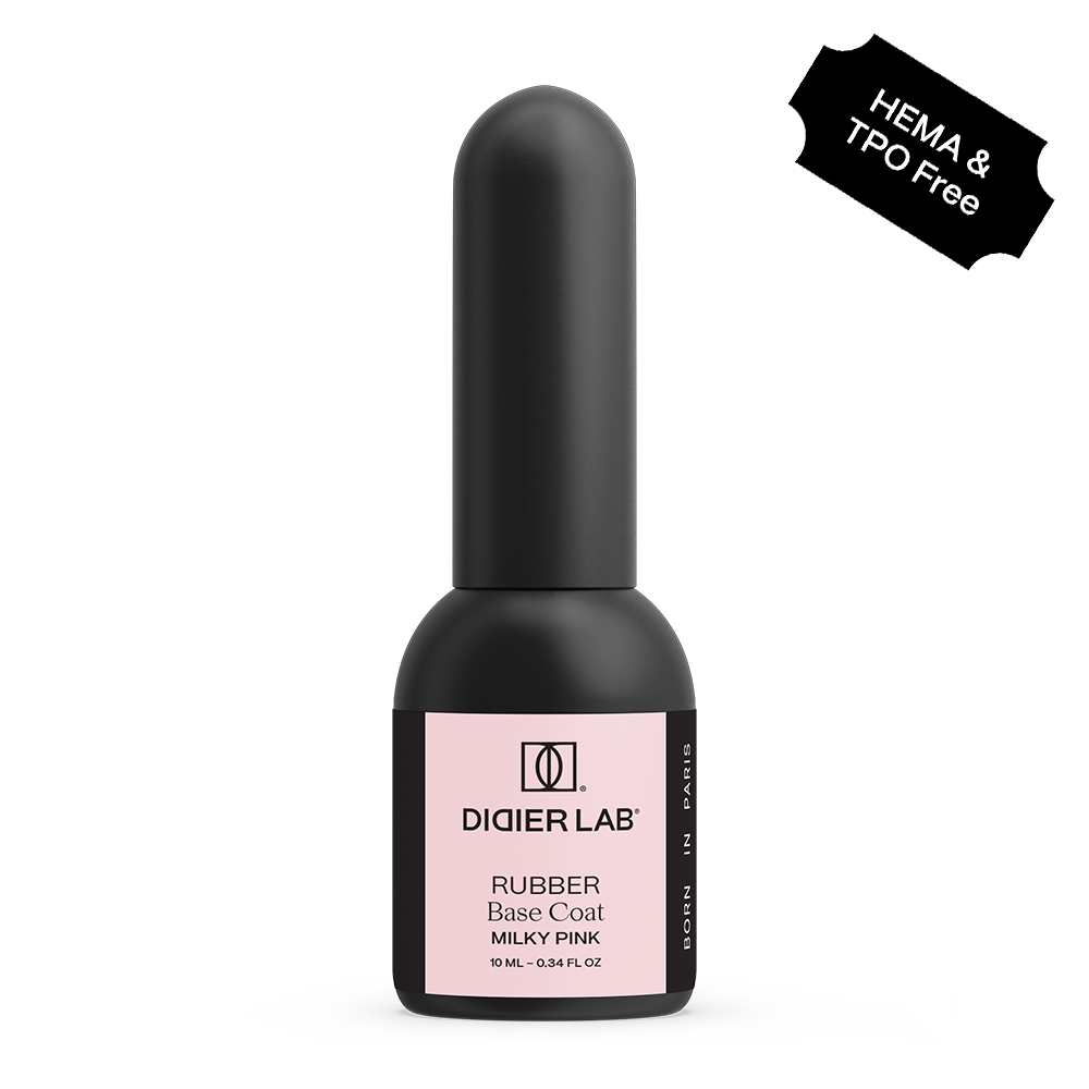 "DIDIER LAB" PODLAK RUBBER BASE COAT, MILKY PINK, 10ML