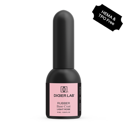 "DIDIER LAB" PODLAK RUBBER BASE COAT, LIGHT ROSE, 10ML