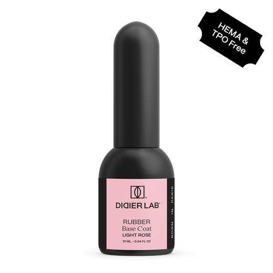 "DIDIER LAB" PODLAK RUBBER BASE COAT, LIGHT ROSE, 10ML