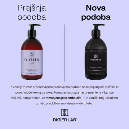 Vlažilna in pomirjujoča krema za roke "DIDIER LAB", 250 ML