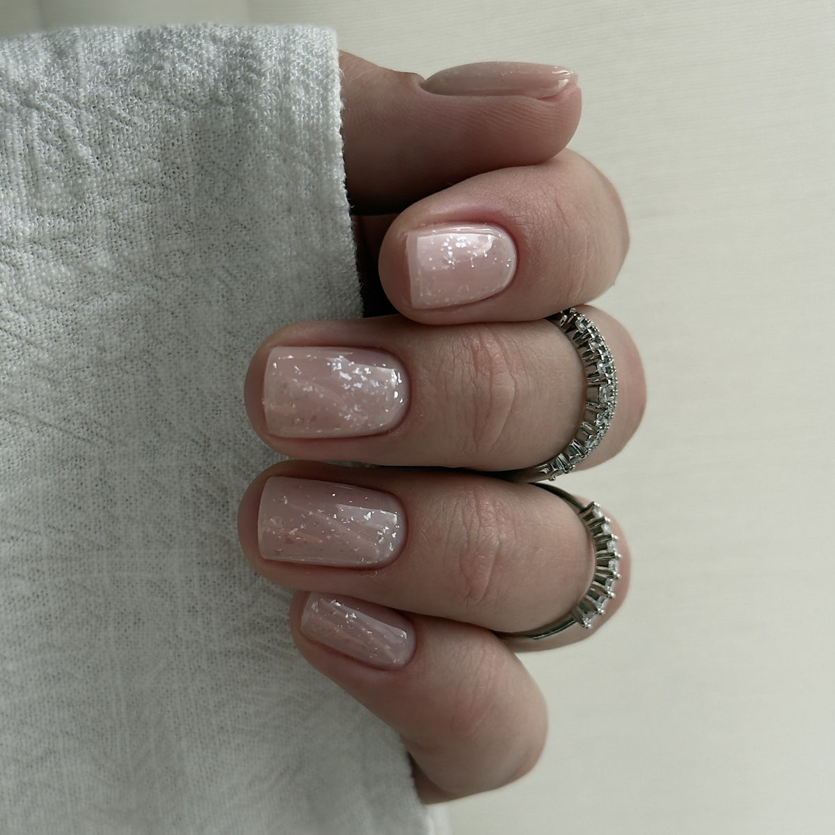GEL LAK "DIDIER LAB", GLITTER TOP COAT, SILVER, 10ML