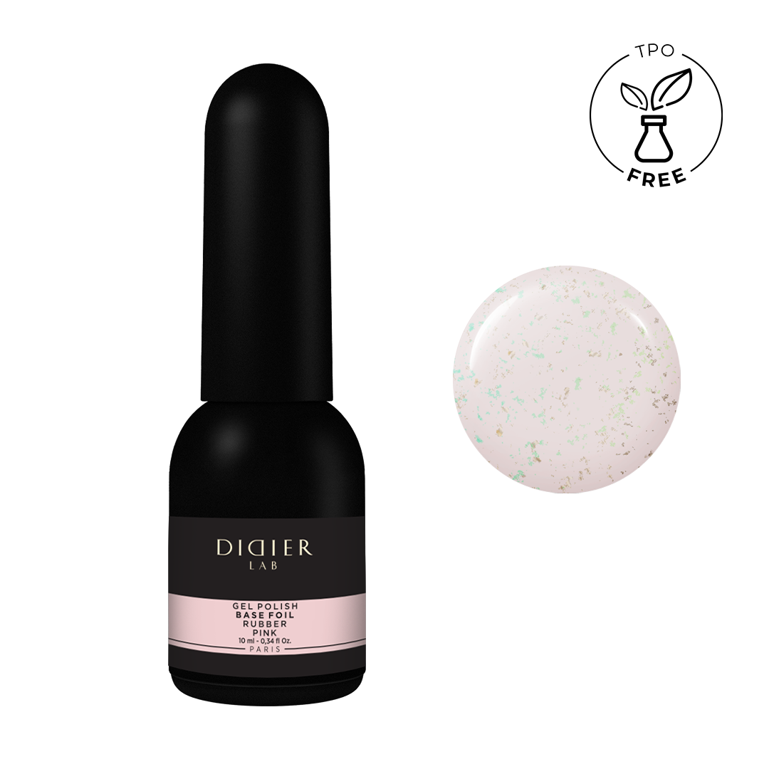 Rubber Base Foil gel lak, pink, 10ml