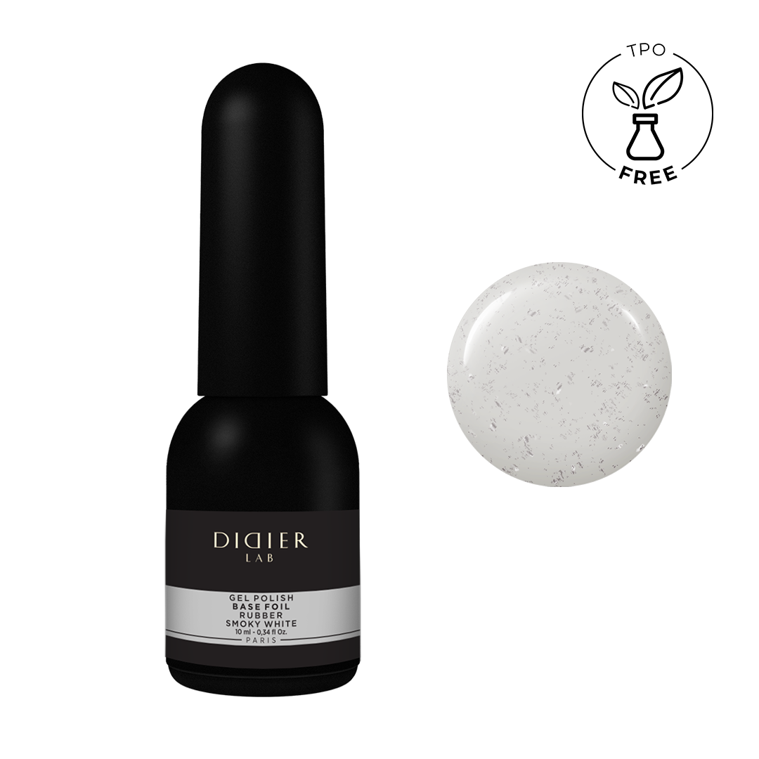 Rubber Base Foil gel lak, smoky white, 10ml