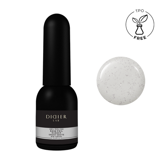 Rubber Base Foil gel lak, smoky white, 10ml