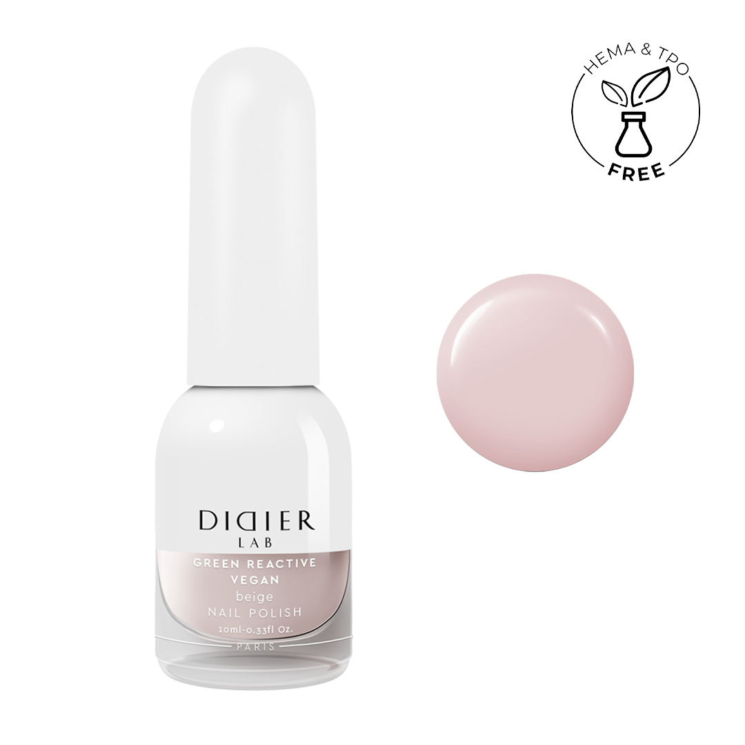 Green reactive, veganski lak za nohte"Didier Lab", beige, 10ml