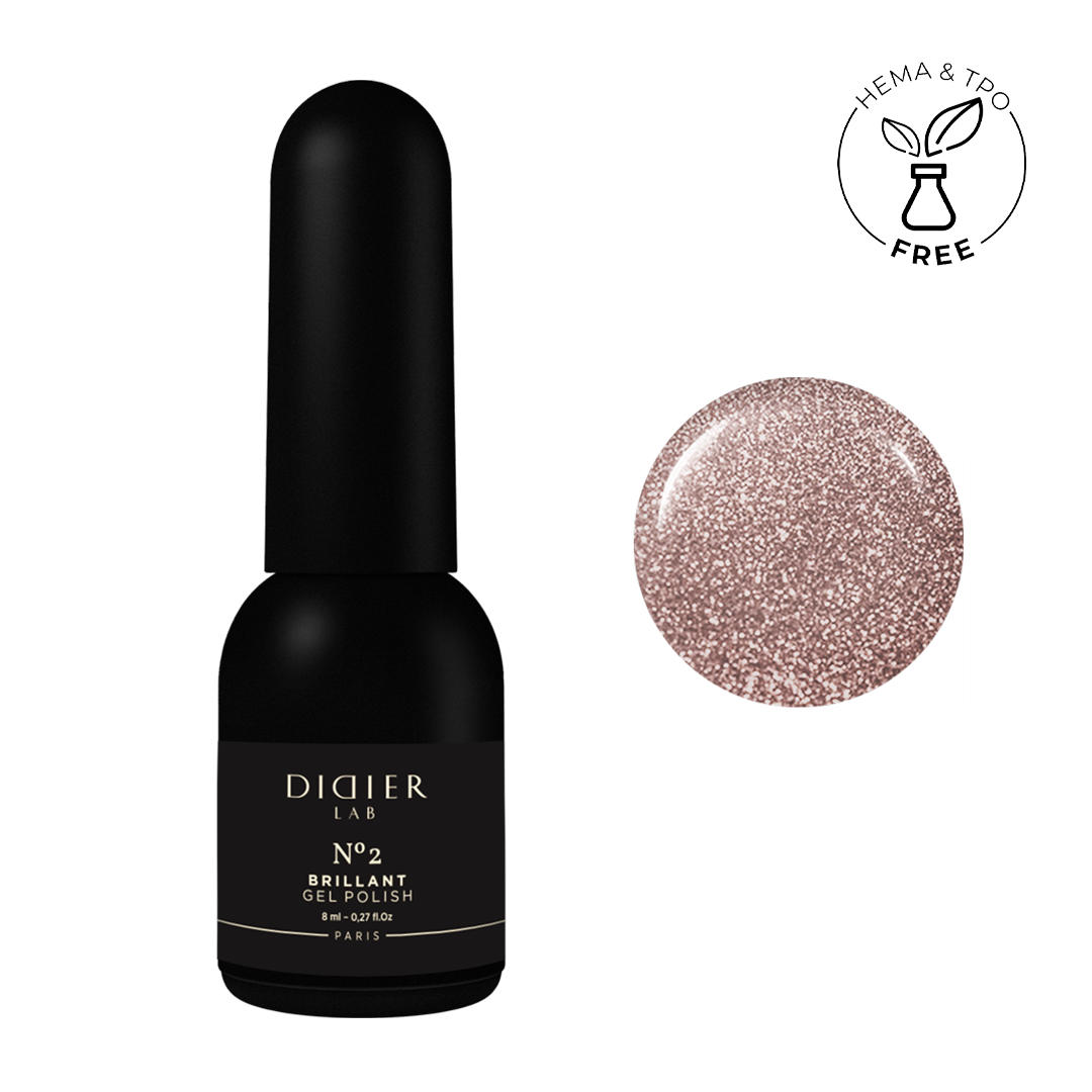 Gel lak "Didier Lab", Brillant, No2, 8ml