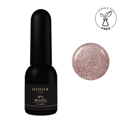 Gel lak "Didier Lab", Brillant, No2, 8ml