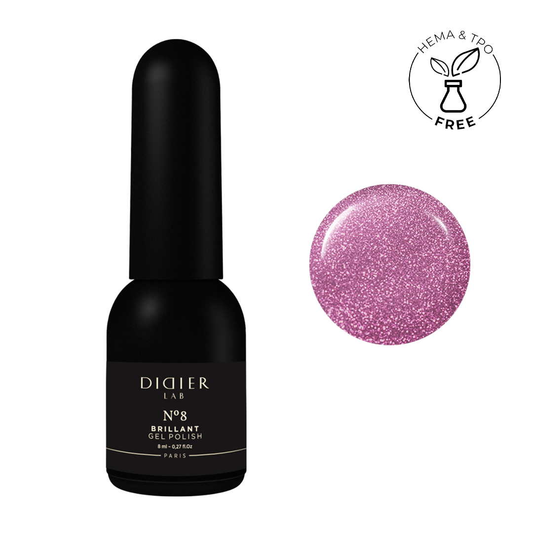 Gel lak "Didier Lab", Brillant, No8, 8ml