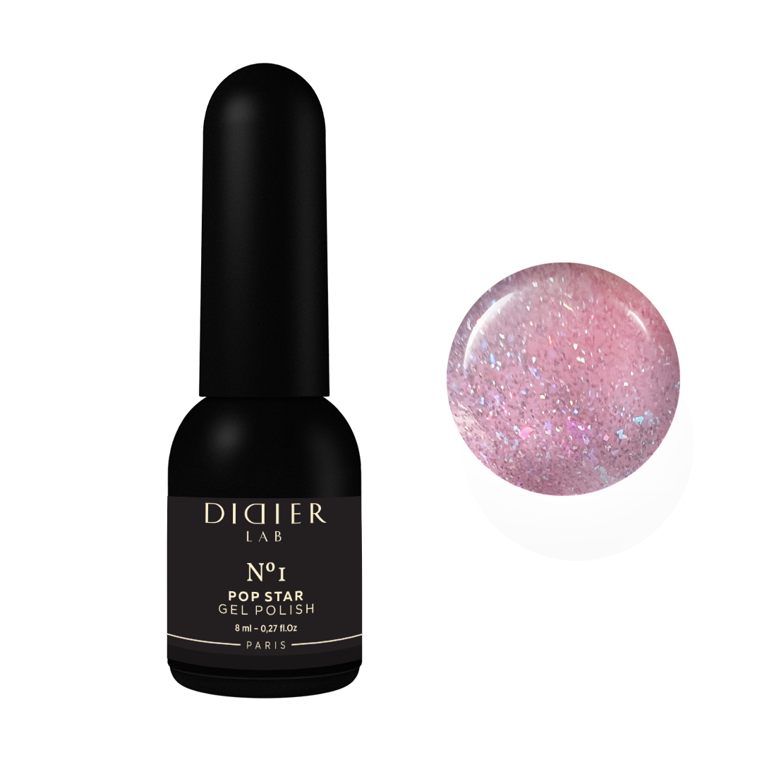 Gel lak "DidierLab", POP Star, No1, 8ml