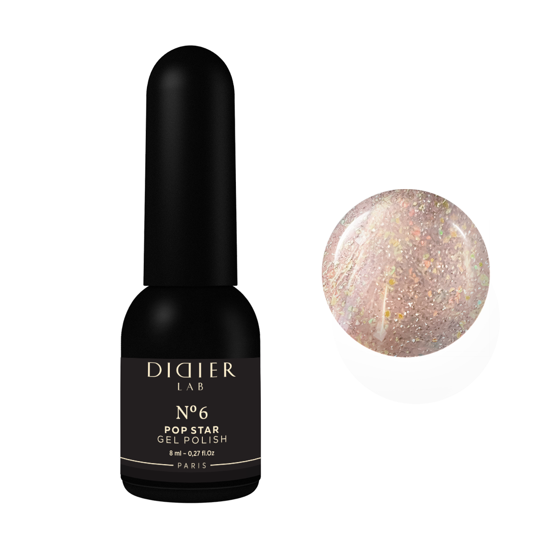 Gel lak "DidierLab", POP Star, No6, 8ml