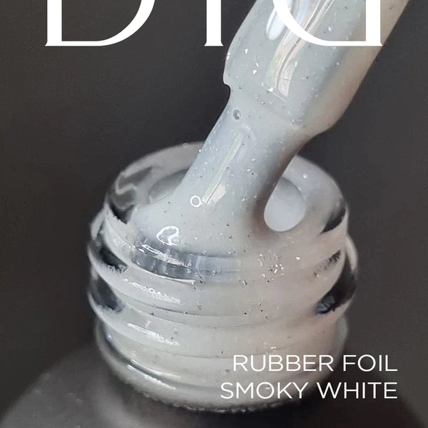 Rubber Base Foil gel lak, smoky white, 10ml