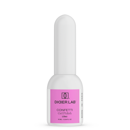 GEL LAK "DIDIER LAB", CONFETTI, LILAC 10ML