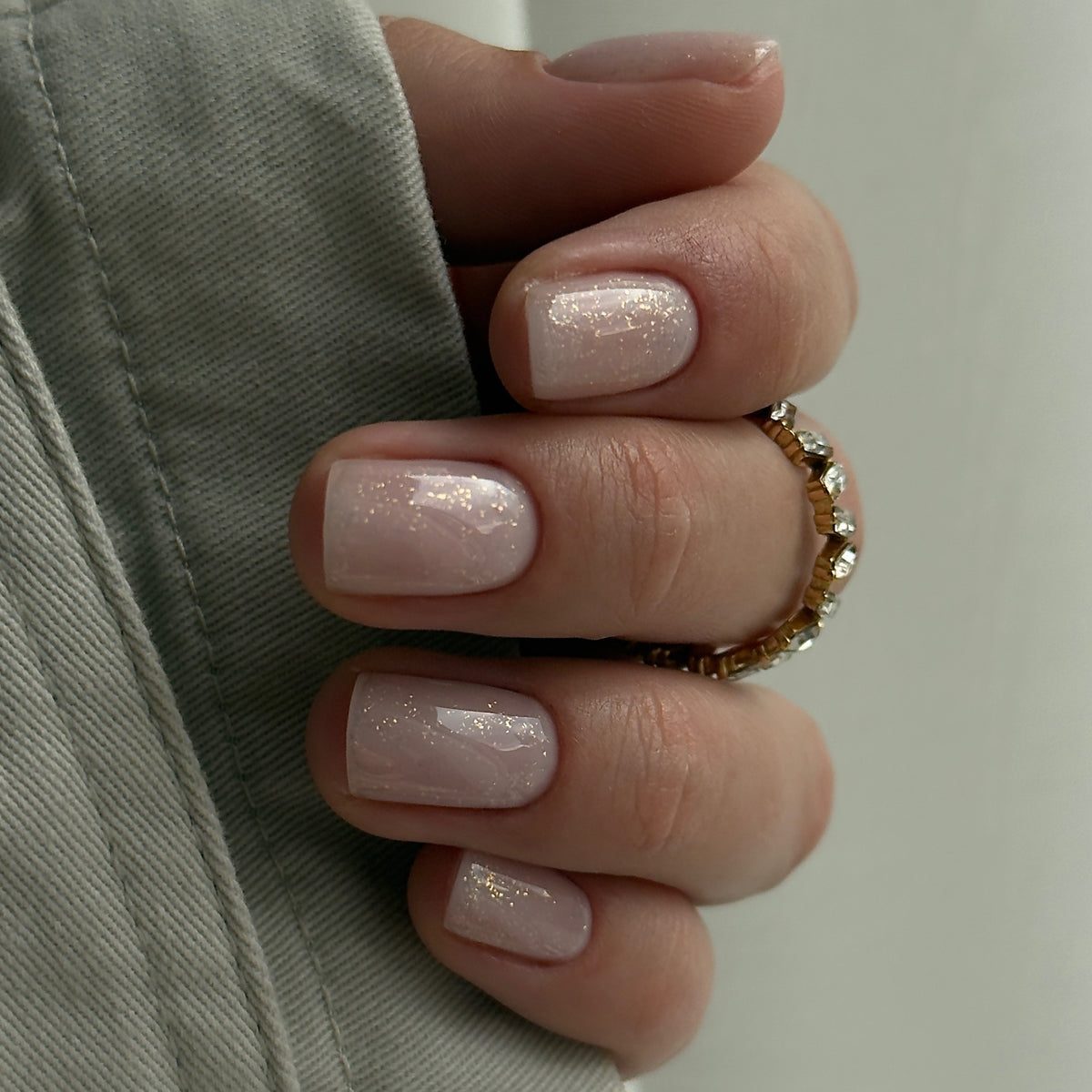 GEL LAK "DIDIER LAB", GLITTER TOP COAT, GOLD, 10ML