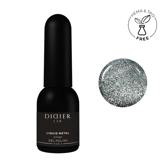 Gel Lak "Didier Lab" Liquid Metal, Silver