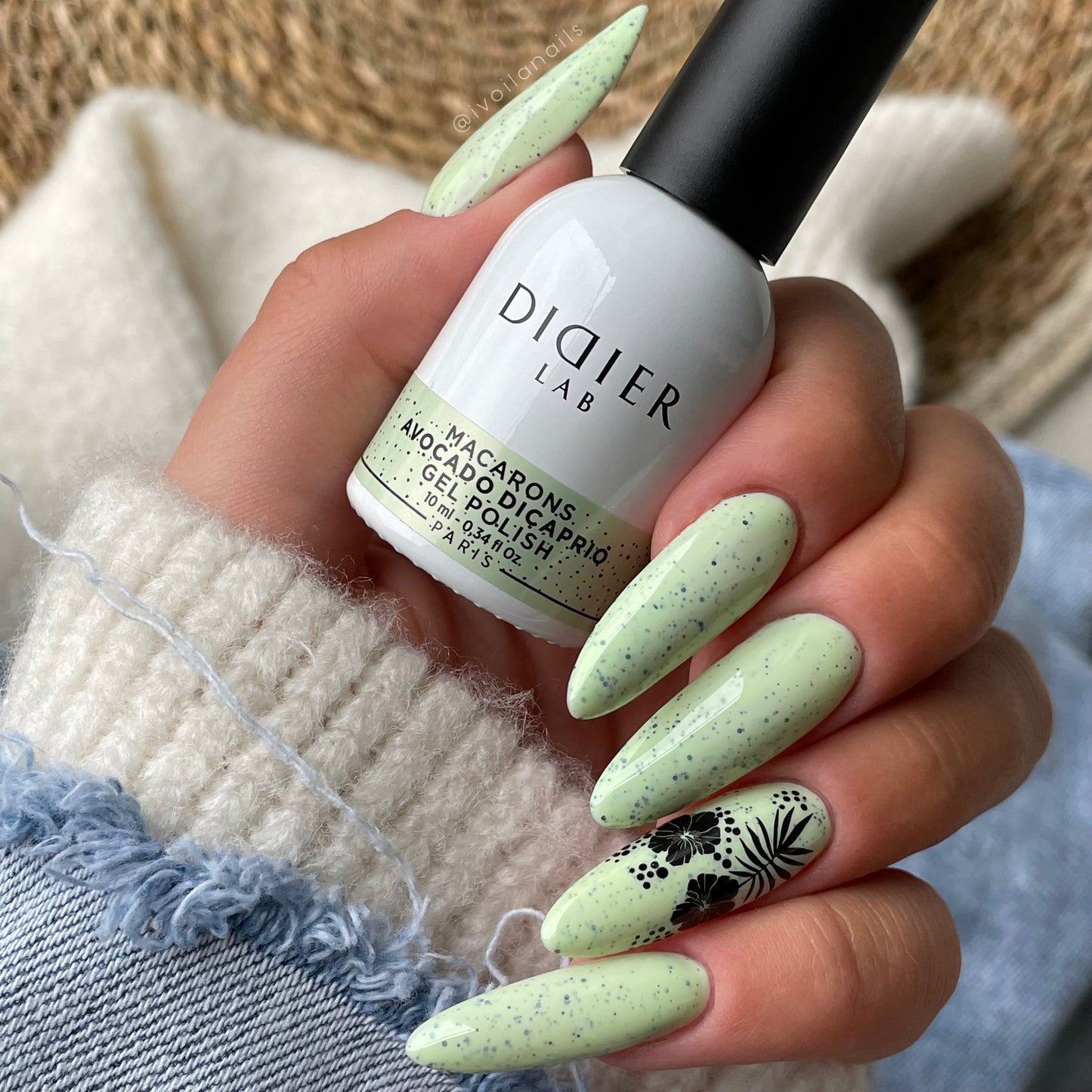 GEL LAK "DIDIER LAB", MACARONS, AVOCADO DICAPRIO, 10 ML