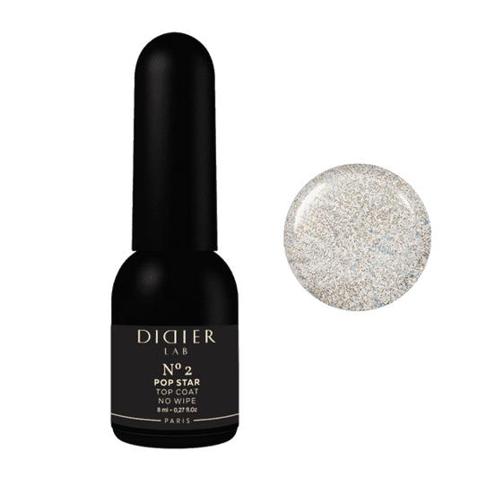 Gel polish Top coat no wipe "Didier Lab", Pop Star, No2