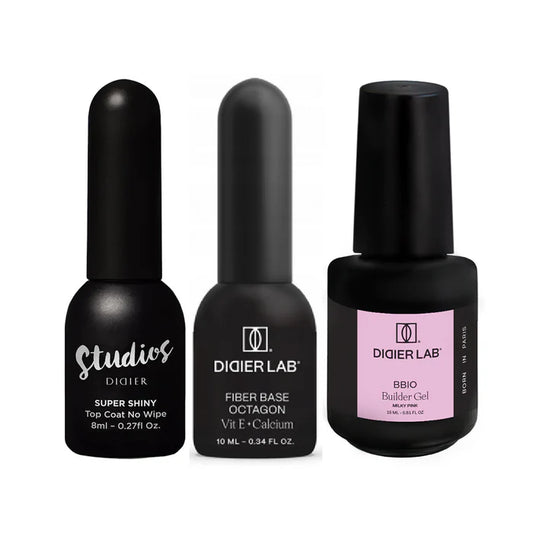 BBIO set: Top Coat Super Shiny + Octagon + gradilni gel v steklenički