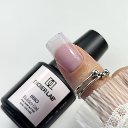 Gradilni gel BBIO "Didier Lab", Pink Mask Glitter, 15ml