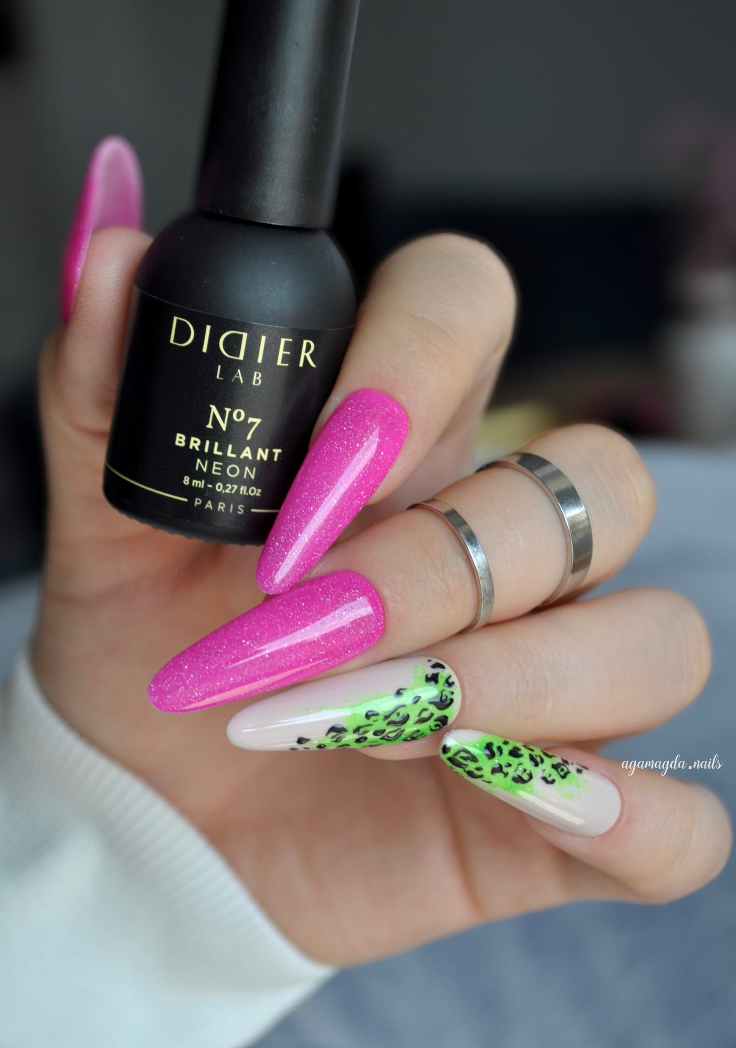 UV Gel Lak, Brillant NEON, No7, DidierLab, 8ml