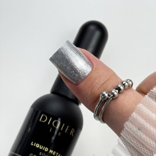Gel Lak "Didier Lab" Liquid Metal, Silver