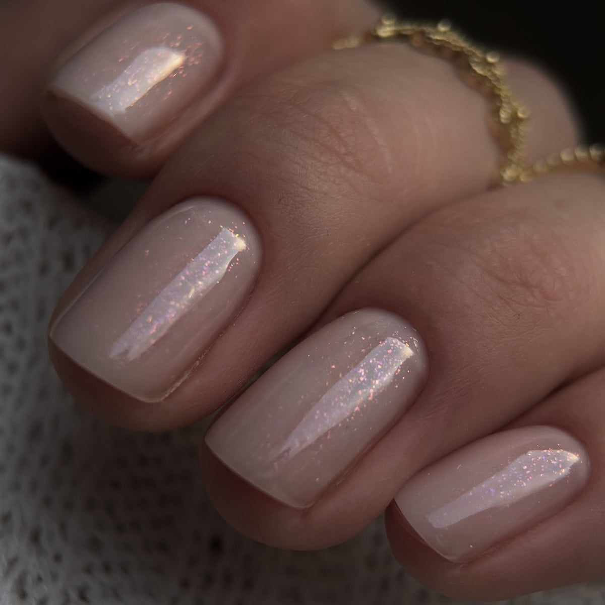 GEL LAK "DIDIER LAB", GLITTER TOP COAT, PINK, 10ML