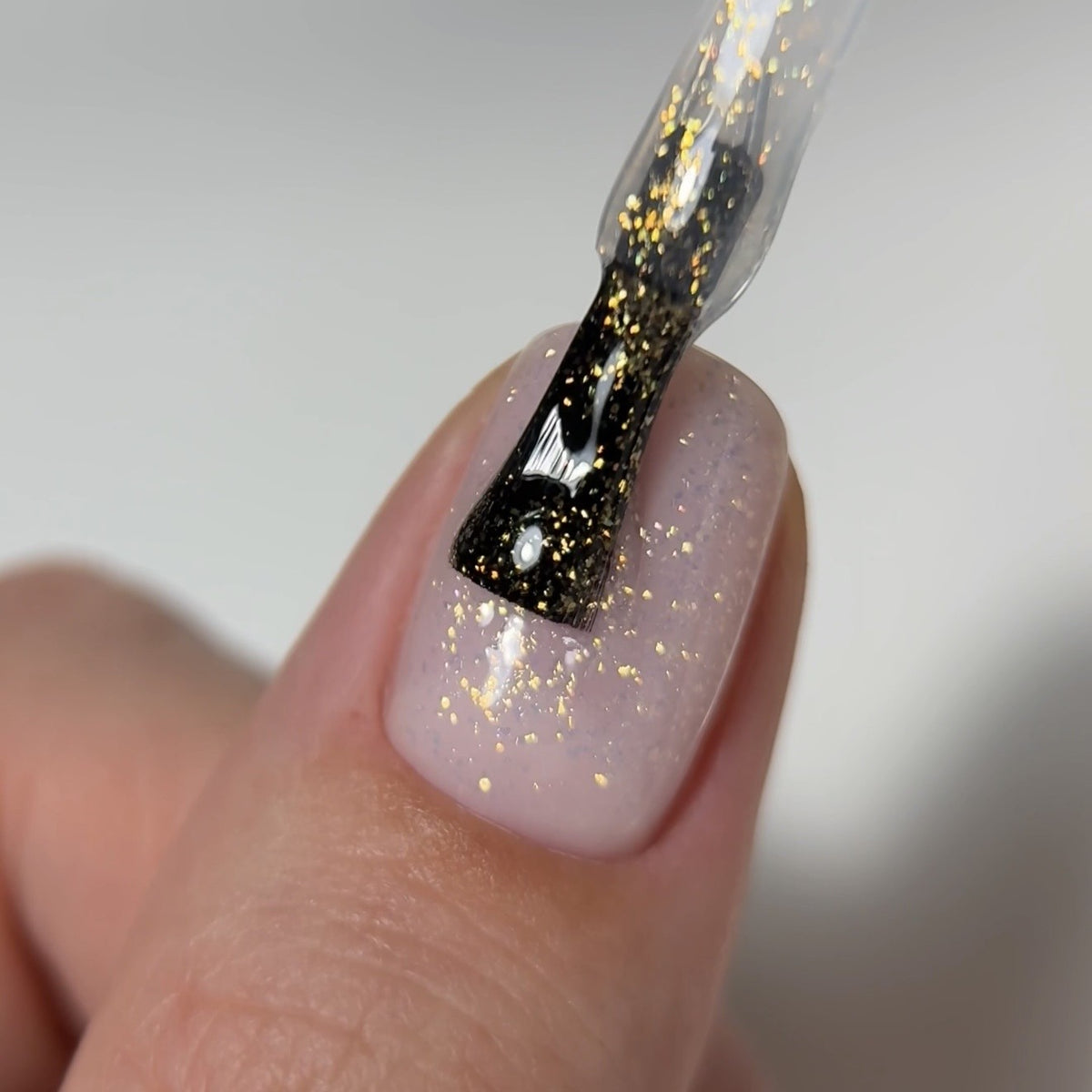 GEL LAK "DIDIER LAB", GLITTER TOP COAT, GOLD, 10ML