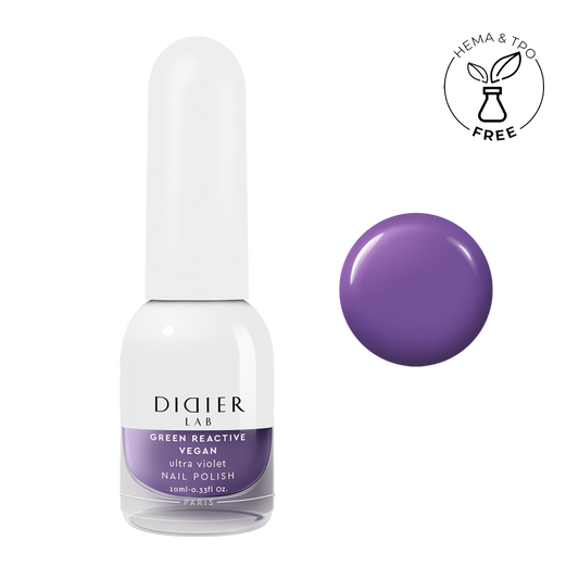 Green reactive, veganski lak za nohte "Didier Lab", ultra violet, 10ml