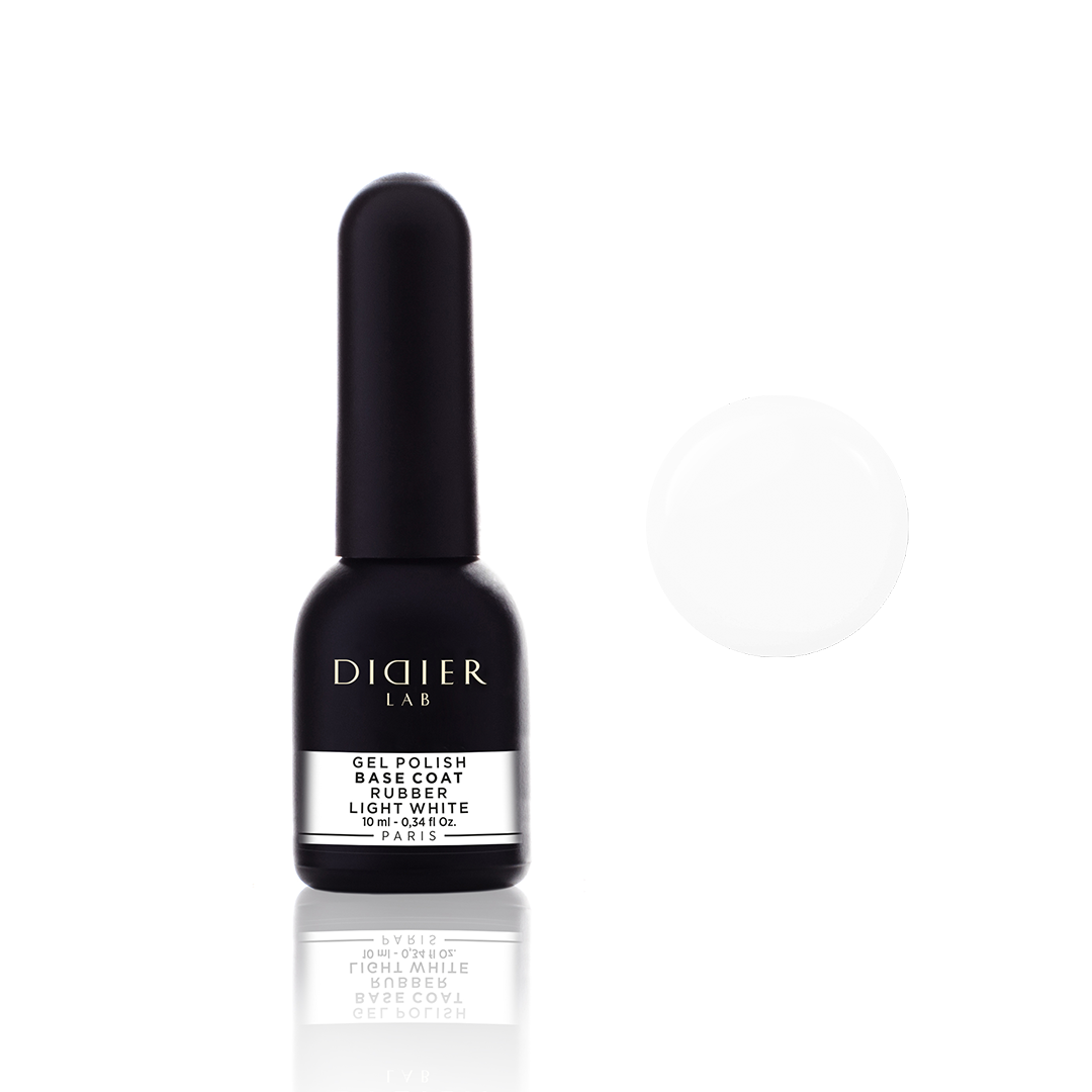 "DIDIER LAB" PODLAK RUBBER BASE COAT, LIGHT WHITE, 10ML