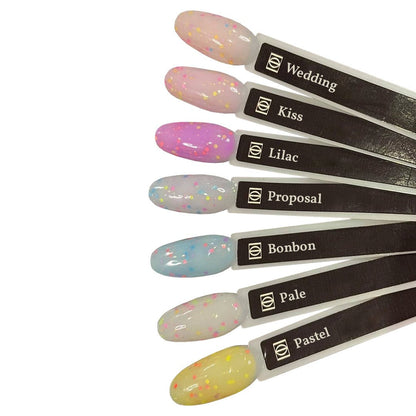 GEL LAK "DIDIER LAB", CONFETTI, PASTEL 10ML