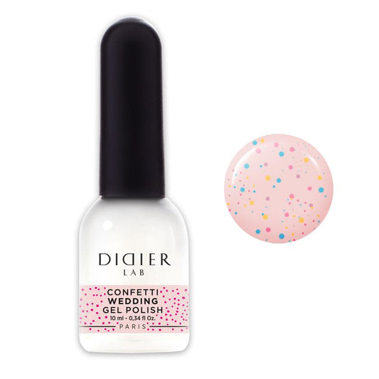 GEL LAK "DIDIER LAB", CONFETTI, WEDDING 10ML