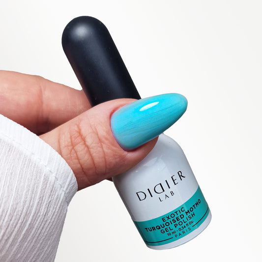Gel lak "Didier Lab", Exotic, Turquoised Motmo, 10ml