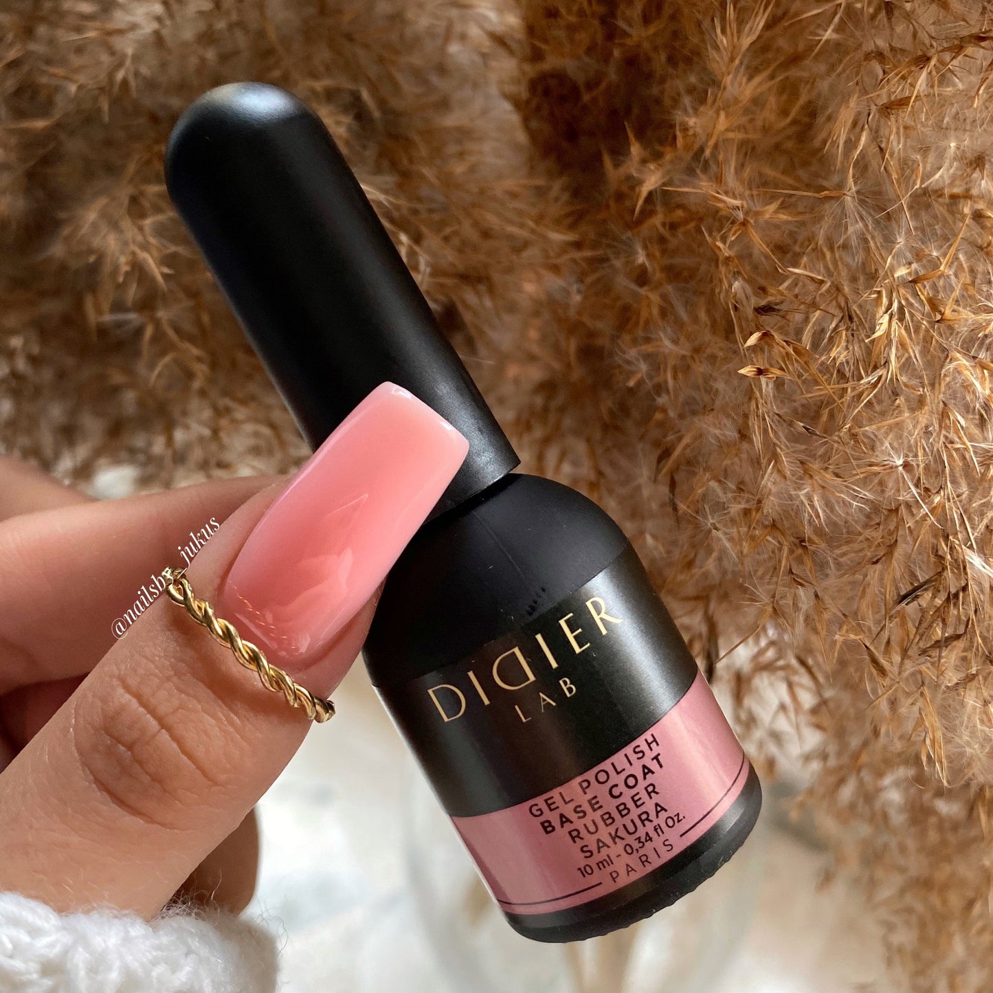"DIDIER LAB" PODLAK RUBBER BASE COAT, SAKURA, 10ML