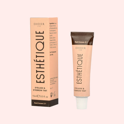 Brow and lash tint "Didier Lab" Esthétique, Dark brown 15ml, 1psc