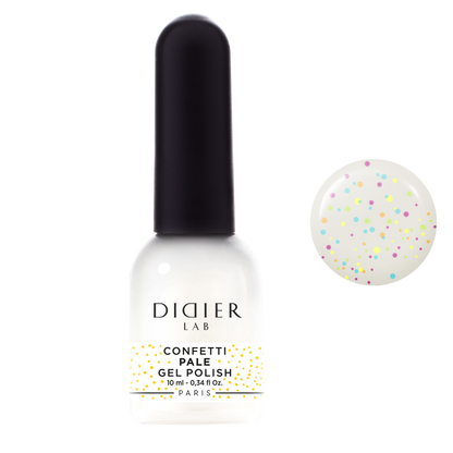 GEL LAK "DIDIER LAB", CONFETTI, PALE 10ML