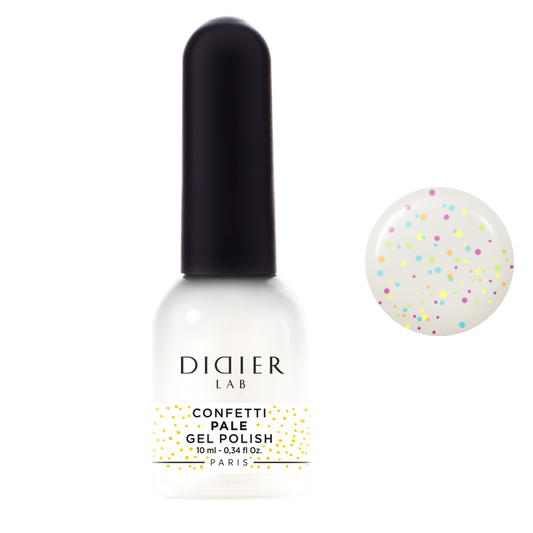 GEL LAK "DIDIER LAB", CONFETTI, PALE 10ML