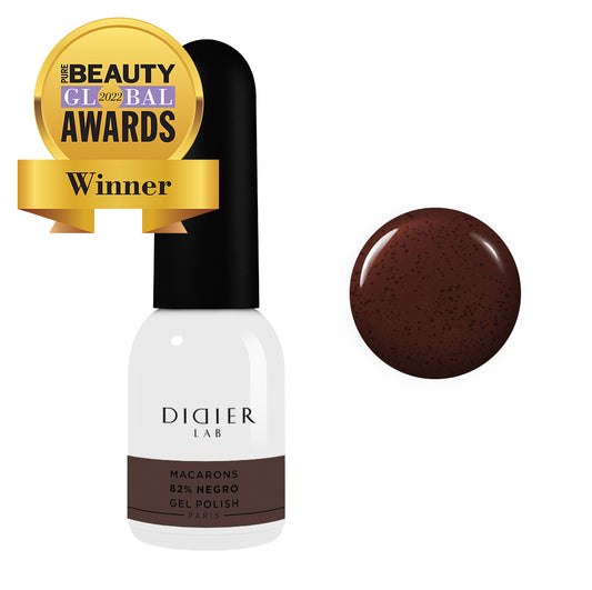 GEL LAK "DIDIER LAB", MACARONS, 82% NEGRO 10 ML